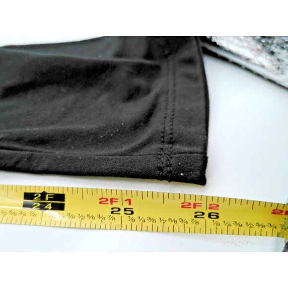 NEW Womens Black High Waisted Yoga Pants Size L-XL Tummy Control Workout Pull On - Picture 6 of 7